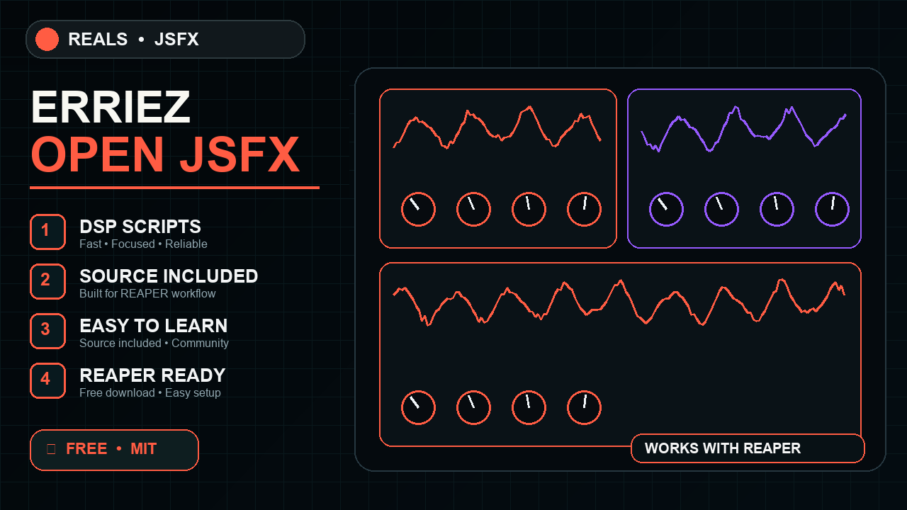Erriez Open Source REAPER JSFX